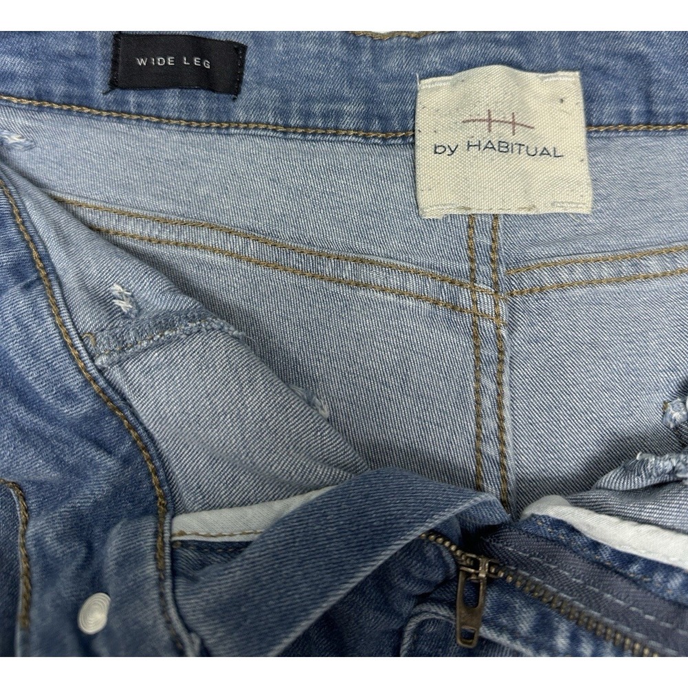 H by Habitual Washed Blue High-Waist Wide Leg Jeans READ DESCRIPTION - Picture 12 of 16